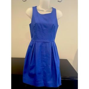 J Crew Babydoll Royal Blur Dress